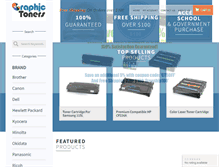 Tablet Screenshot of graphictoners.com